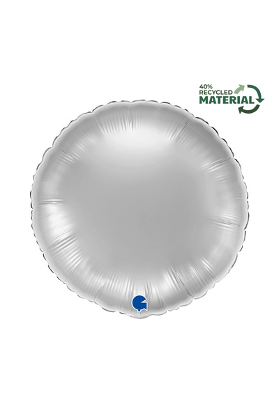 Generic Brand 18" Μπαλόνι Στρογγυλό Ασημί