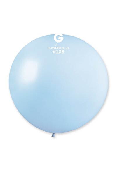 Generic Brand Λάτεξ Μπαλόνι - Γαλάζιο της Πούδρας - 31"/79cm