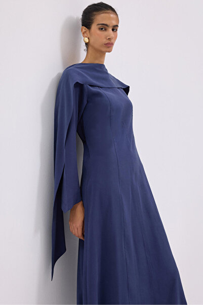 Touché Privé Shawl Collar Kupra Dress