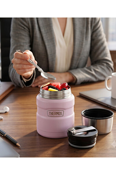 Thermos Stainless King Steel Food Thermos 0.47 Liter Colorful (Keeps Hot for ...