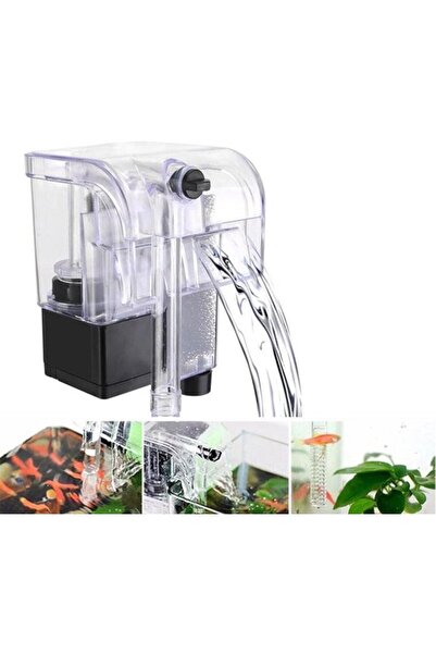 Generic Brand Aquarium filter with waterfall, hanging, submersible.