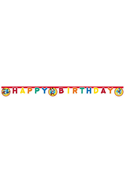 Generic Brand Γιρλάντα Happy Birthday Mickey (200 cm)