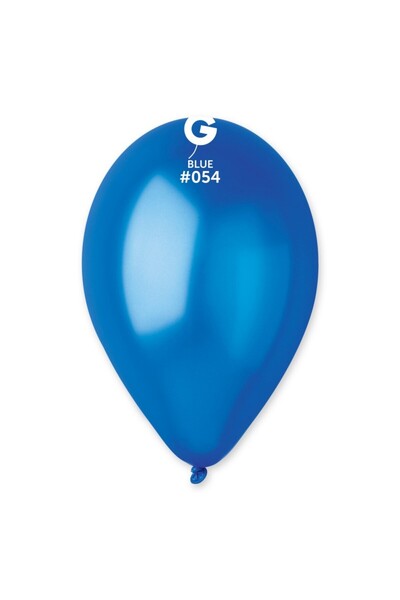 Generic Brand Μεταλλικό Μπλε λάτεξ μπαλόνι - 9"/ 28cm