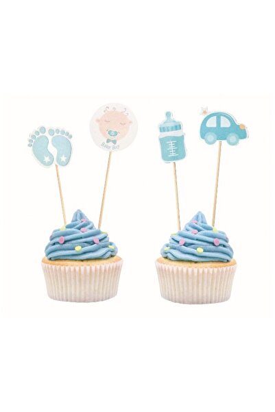 Generic Brand Οδοντογλυφίδες Baby Shower αγόρι (12 τεμ)