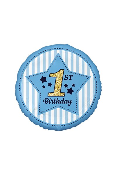 Generic Brand 18" Μπαλόνι 1st Birthday Μπλε