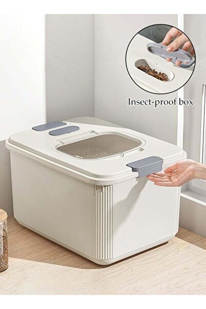DUNISO Airtight Rice Container with Measuring Cup and Lid , Large Capacity Pe...
