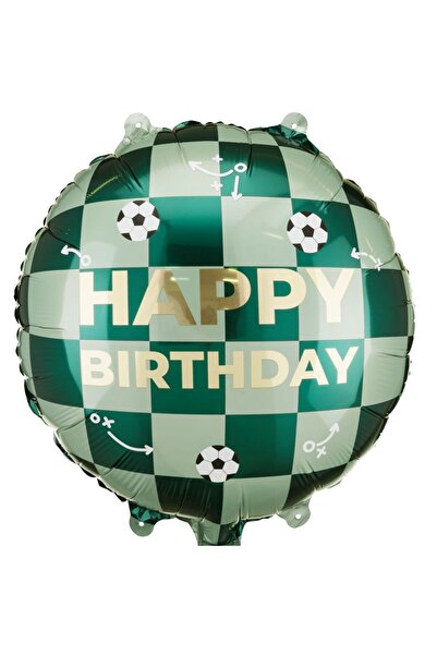 Generic Brand 18'' Μπαλόνι Happy Birthday με μπάλες ποδοσφαίρου