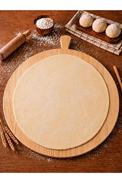 ERÇELİK TİCARET Çam Hamur Tahtası 70 cm Ahşap Hamur Açma Tahtası Yufka Ekmek ...