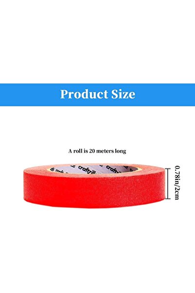 Generic Colored Masking Tape, Colour Painters Washi Tape, 4Pcs (Multicolor) A...