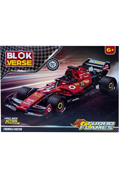 Generic Tubo Flame Formula Racing Car Building Block Set, Red