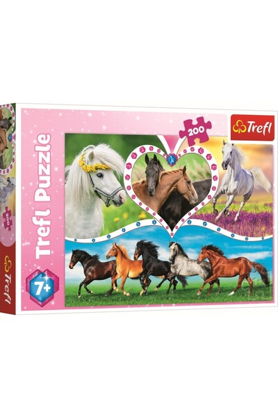 Trefl PUZZLE 200 FRUMOSII CAI