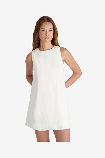 French Connection Women's Summer White Cooper Linen Slvls Mini Dress