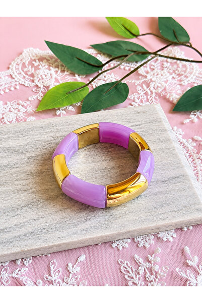 FLAWSOME JEWELRY STORE Elastic Colorful Stone Summer Bracelet