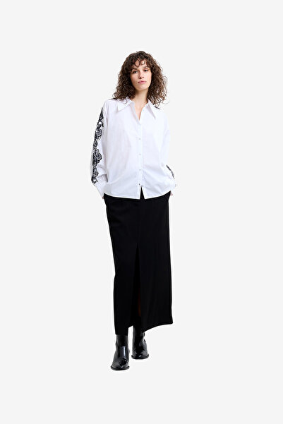 French Connection Women's Cambria Cotton Embroidered Shirt