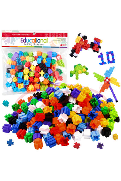 RCO Set de constructie STEM - Fun Blocks Educational, Link Cubes, + 3 ani