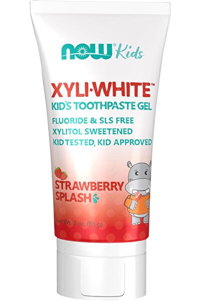 Now Foods XyliWhite Kids Toothpaste - Strawberry, 85g