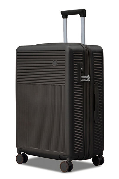 ZAAPPY Monarch Expandable PC Medium Checked 24 Inch (20-25kg) Luggage, Hard S...
