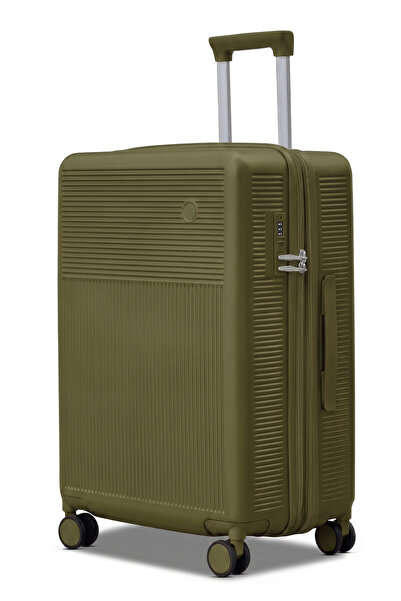 ZAAPPY Monarch Expandable PC Medium Checked 24 Inch (20-25kg) Luggage, Hard S...