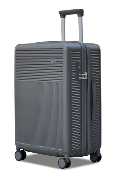ZAAPPY Monarch Expandable PC Medium Checked 24 Inch (20-25kg) Luggage, Hard S...