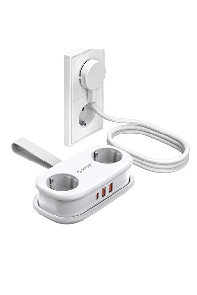 Orico AP3 Πολύπριζο Εσωτερικού Χώρου, 2 Σουκό, 2xUSB-A, USB-C PD 20W, 2500W, ...