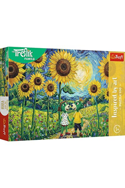 Trefl PUZZLE 100 FAMILIA TREFLIK INSPIRAT DE ARTA O PLIMBARE PRINTRE FLOAREA ...