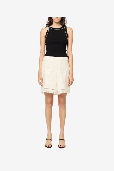 French Connection Women's Porcelain Cream Zoe Lace Shorts