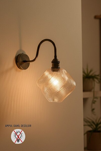 Bamyum Korp Honey Glass Sconce Wall Lamp Modern Hotel Cafe Vintage Living Roo...