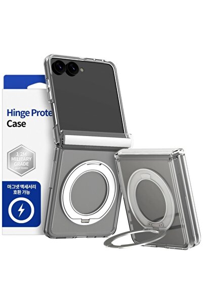 Araree Duple 360 M Θήκη με βάση και MagSafe για Samsung Galaxy Z Flip8, Διαφανής