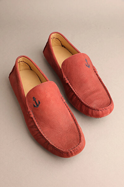 Gondol Men's Genuine Leather Classic Loafer Claret Red 41 Ttx.299