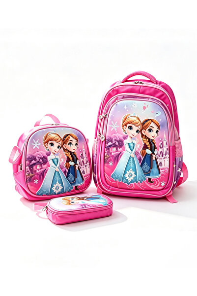 Fab N Funky School Kit, Frozen Themed, Includes Lunch Bag, Pencil Pouch & Bac...