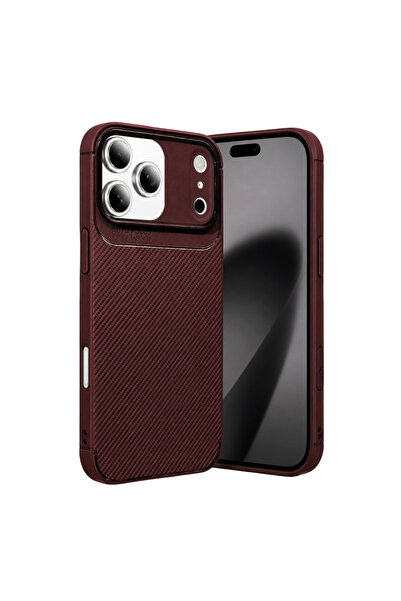 UnDePlus Apple iPhone 18 Pro Max - 17 Pro Max Kılıf Karbon Silikon Case