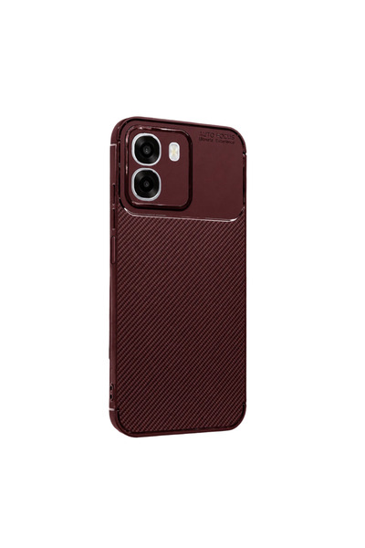 UnDePlus Oppo A6T 5G Kılıf Karbon Silikon Case