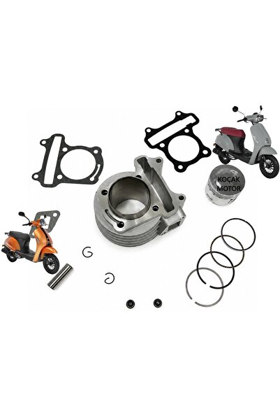 KOÇAK MOTOR Kuba Bluebird 50 / Blueberry 50 -AKalite- Silindir Set 100cc
