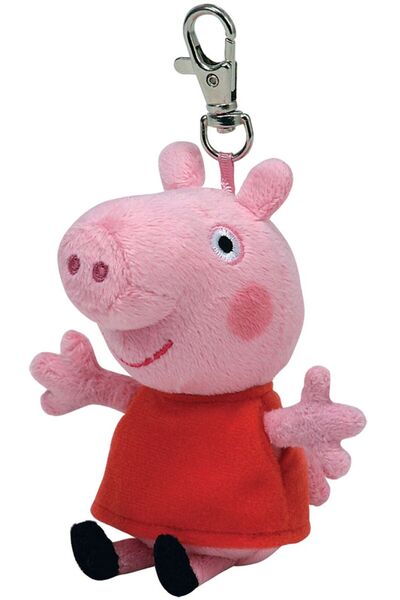 TY PLUS BRELOC 8.5CM BEANIE BELLIES PEPPA PIG PEPPA