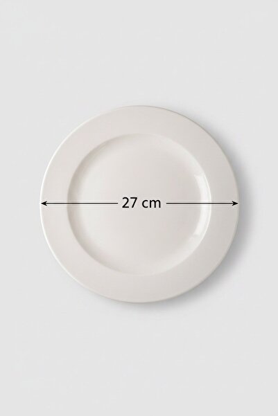 rinart 6-Piece Tuna Serving Plate (with Sides) 27 cm Cream