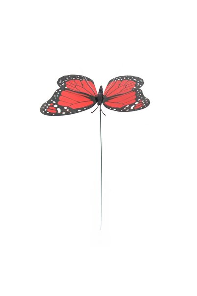 OEM Figurina fluture T1, din PVC, decoratiune gradina, H 25 cm, set 12 buc