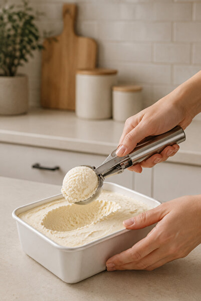 Kitchen Way Metal Ice Cream Scoop Serving Portioning Spoon Durable Kitchen Ut...