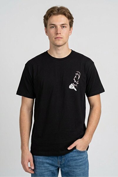 Stance Men Crew Neck Short Sleeve Graphic Print T-Shirt, Black