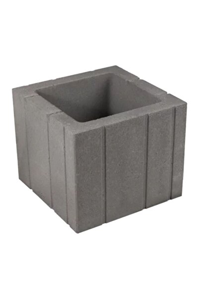 OEM Jardiniera din beton Cubo, exterior, patrata, gri, 30 x 30 x 30 cm