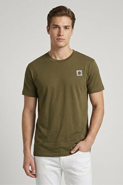 Stance Men Crew Neck Short Sleeve Graphic Print T-shirt, Olive