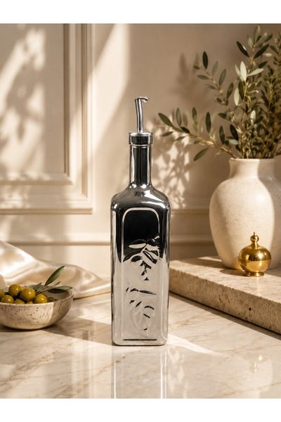 rova tr Riva Serisi 1000 ml Cam Titanyum Kaplama Yağlık Sirkelik ve Zeytinyağ...