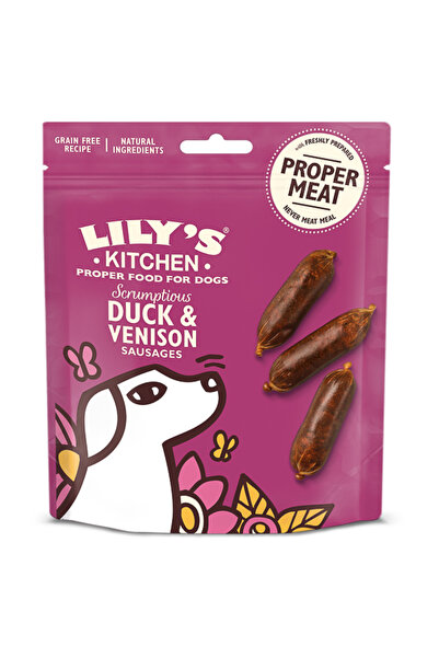 Brit Lily's Kitchen Λαχταριστό Πάπι με Λουκάνικα Ελαφιού Λιχουδιές για Σκύλου...
