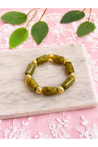 FLAWSOME JEWELRY STORE Elastic Natural Stone Summer Bracelet Handmade Special...