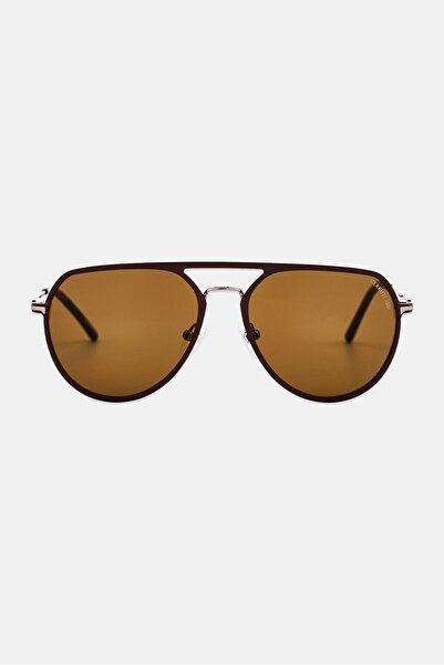 Cerruti 1881 Men CR 80021 Aviator Sunglasses, Brown