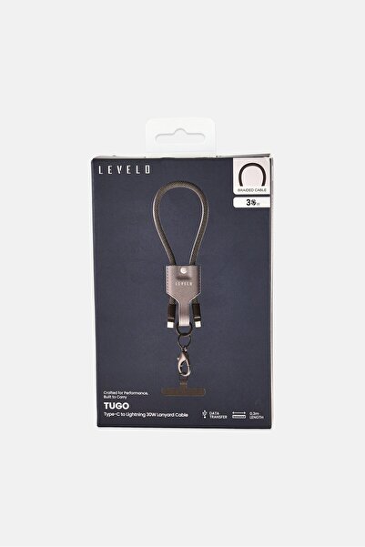 Levelo TUGO 30W Braided Type-C to Lightning Cable, Black