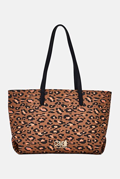 Cavalli Class Women Animal Print Tote Bag, Multicolor