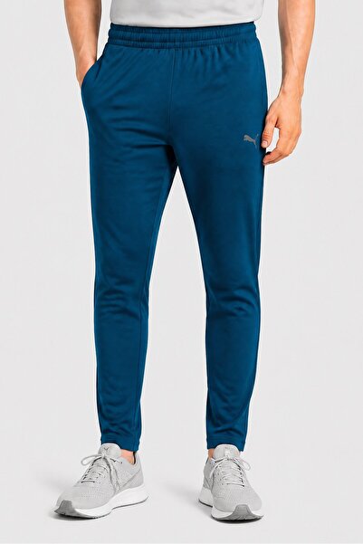 Puma Men Sportswear Fit Brand Logo Outdoor Track Pants, Teal Blue