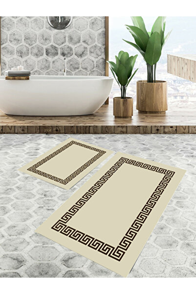 EVSEHOMES Non-Slip Base, Bathroom Mat Set of 2 (40X60 + 60X90 cm)