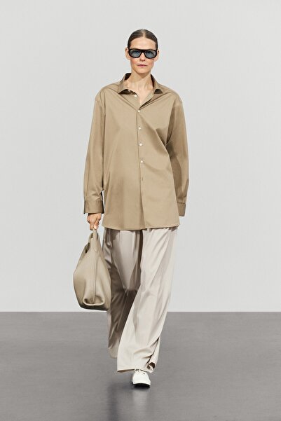 Massimo Dutti %100 pamuklu poplin gömlek