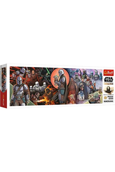 Trefl PUZZLE 1000 PANORAMA STAR WARS AVANETURILE MANDALORIANULUI